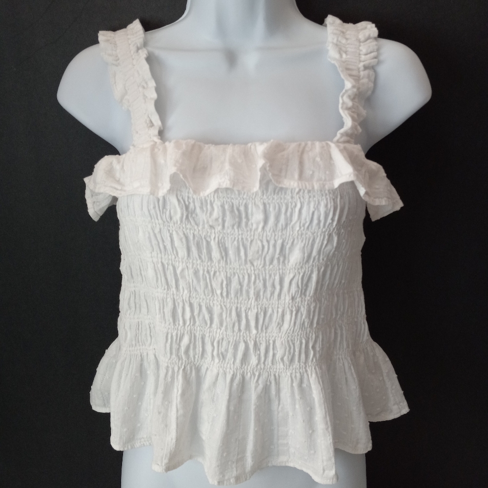 Suite 2939 Romantic Ruffle Flutter Babydoll Top
